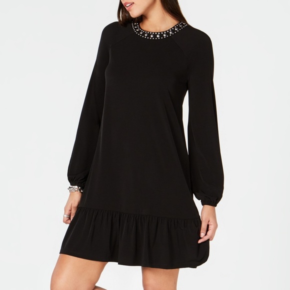 Michael Kors Dresses & Skirts - NWT Michael Kors Studded Neckline Drop Waist Dress